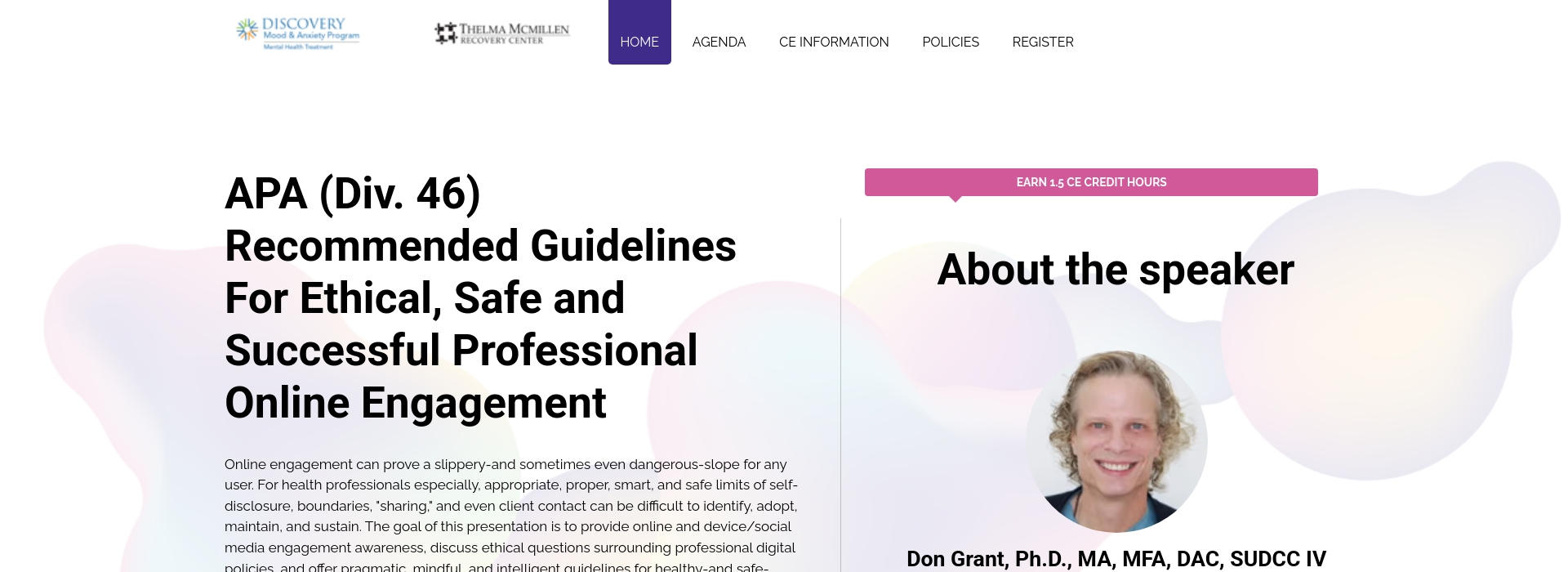 APA (Div. 46) Recommended Guidelines For Ethical, Safe and Successful ...