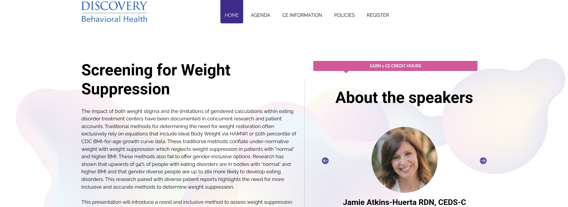 Screening for Weight Suppression